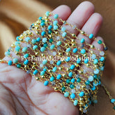 1-50 Feet Multi Disco Beaded Rosary Chain, Rondelle Faceted 3-4.5mm Gold Plating Chain, Jewelry Findings – SELLING BY FOOT